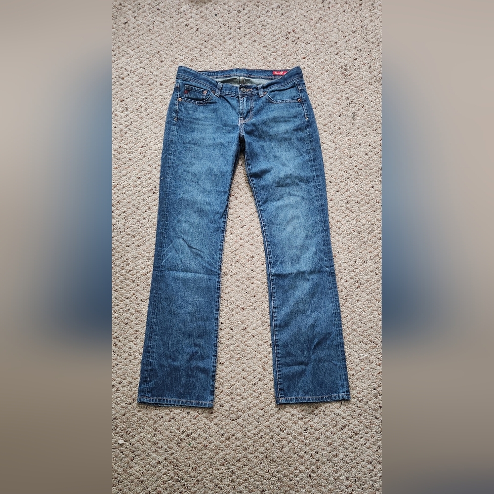 Women's Boot Cut Jeans in Dark Blue - Classic Denim